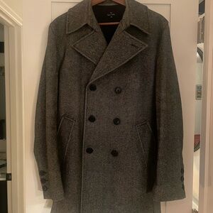 Paul Smith Black and White Herringbone Blazer